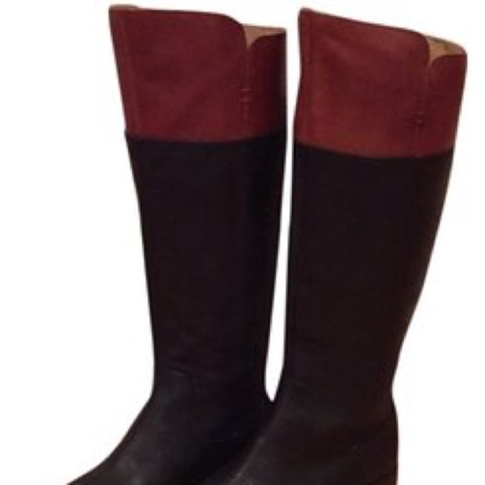 Splendid two tone leather boots
